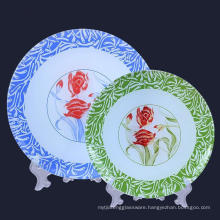 Tempered Glass Dinner Plates Break and Chip Resistant - Microwave Safe - Dishwasher Safe -Charger Plate, Decorative Plate.